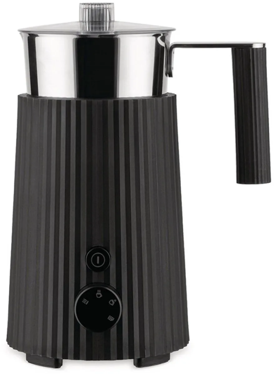 Melkopschuimer Alessi Plisse Black van Alessi in Zwart – productfoto