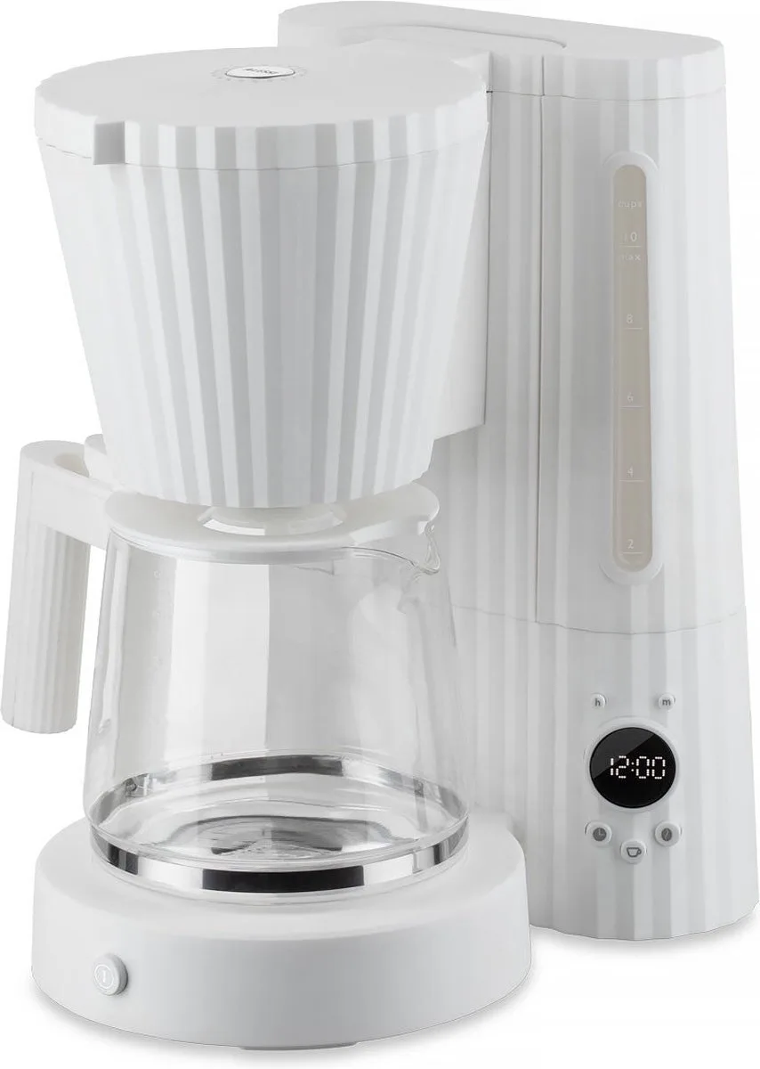 Cafetière Plissé Blanc de Alessi en Blanc – photo produit