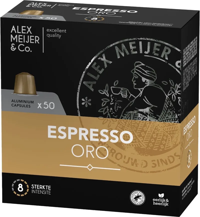 Espresso Oro - 50 capsules van Alex Meijer – productfoto