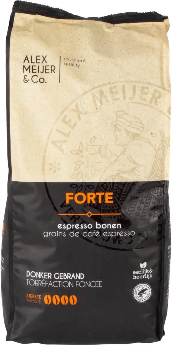 Espressobonen Forte Pittig - Zak 1 kilo