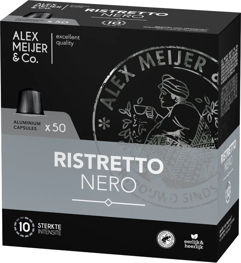 Ristretto capsules - Doos 50 capsules van Alex Meijer – productfoto