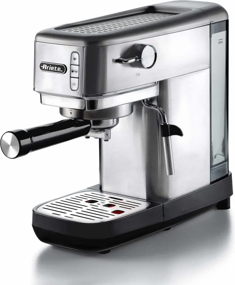Ariete 1380/10 - Espresso machine - 15 bar - 1.1L watertank - 1300W - RVS van Ariete in Zilver – productfoto