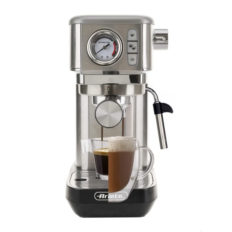 Ariete 1381 Kaffeemaschine aus Metall mit Manometer 1 Einheit Silber de Ariete – photo produit
