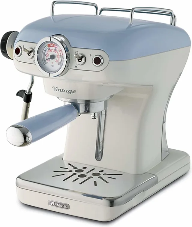 Ariete 1389/15 - Vintage Piston /Espressomachine - 900W - 0,9L tank inhoud - ook geschikt voor pads