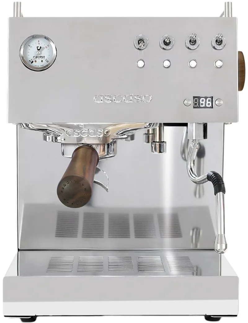 Duo PID V2 Espresso machine - Roestvrij staal/Hout van Ascaso in Steel – productfoto