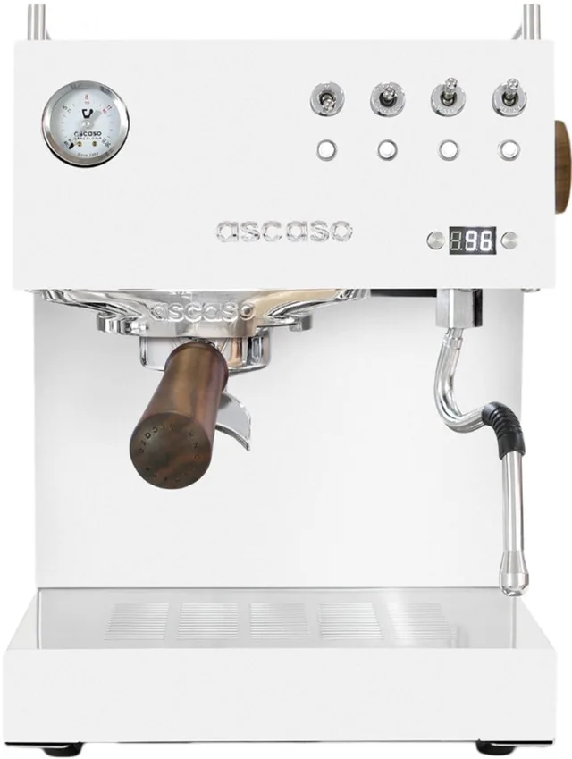 Steel Uno PID Espresso machine - Wit/Hout