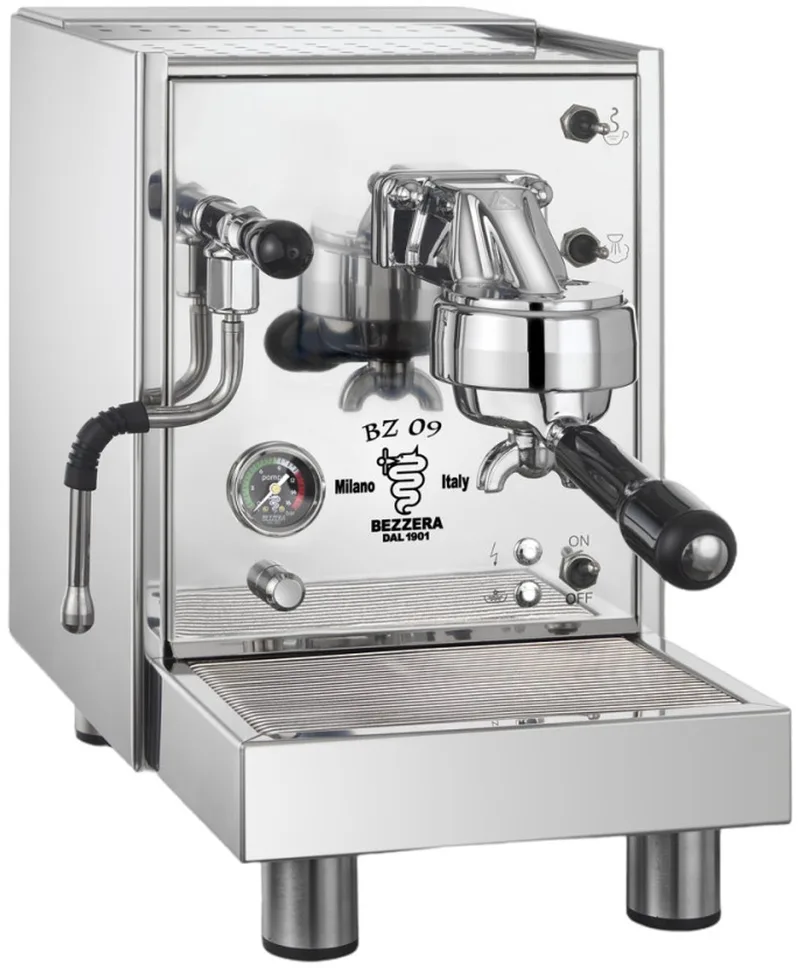 BZ09 PM Espresso machine, professionele voor thuis - Rvs van Bezzera in Roestvrij staal – productfoto