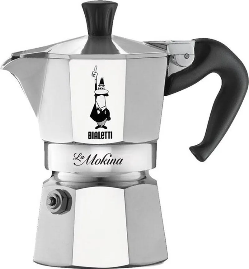 Bialetti 0002380 handmatig koffiezetapparaat Moka Express 0,04 l Roestvrijstaal van Bialetti in Staal – productfoto