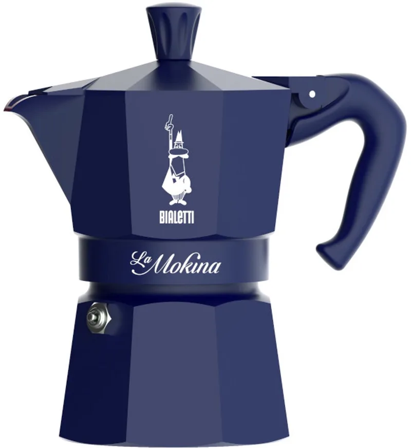Bialetti 0005411 handmatig koffiezetapparaat Moka Express 40ml (1 kops) van Bialetti in Blauw – productfoto