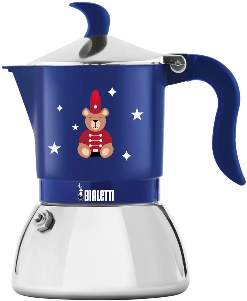 Bialetti 0006649 handmatig koffiezetapparaat Moka Express 0,473 l Blauw, Rood, Roestvrijstaal van Bialetti in Meerkleurig – productfoto