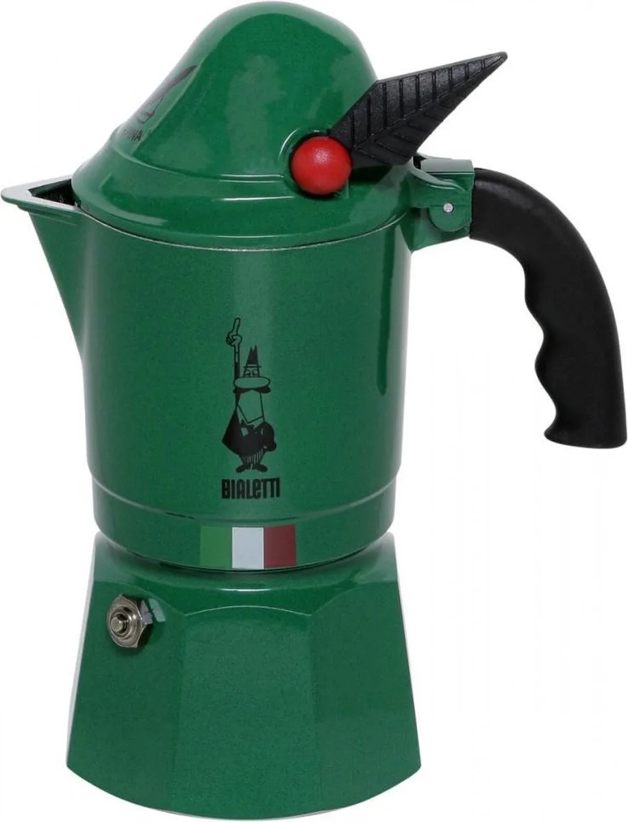Moka Alpina - Limited Editions - 3 kops - 120ml van Bialetti in Zwart – productfoto
