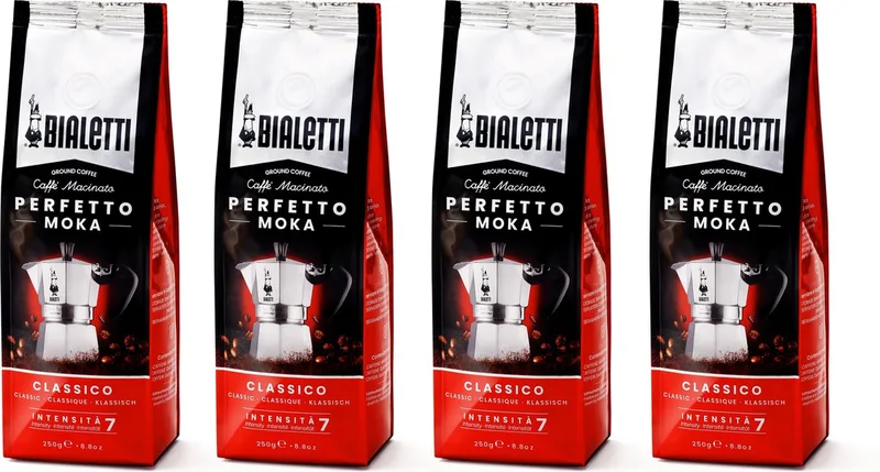 Moka Classico gemalen koffie - 4 x 250 gram by Bialetti – product photo
