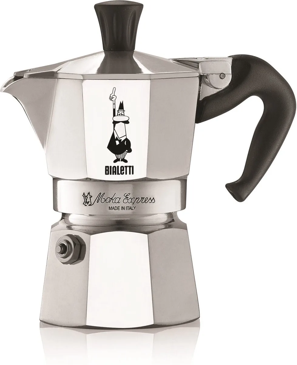 Moka Express 1 Kops – Espressopot – Aluminium – 60 ml van Bialetti in Zilver – productfoto