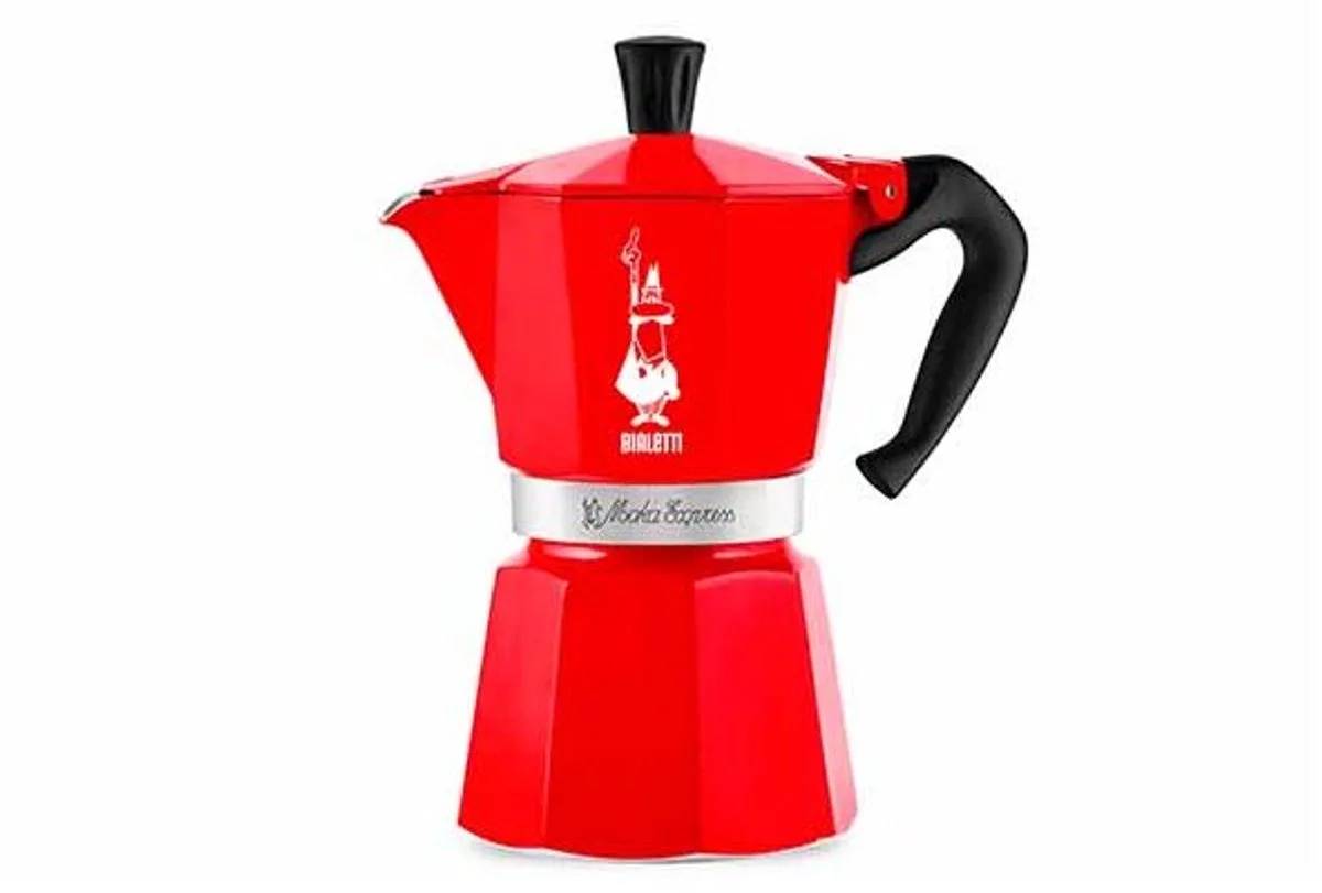 Moka Express 6 kops - Nutcracker van Bialetti in Rood – productfoto