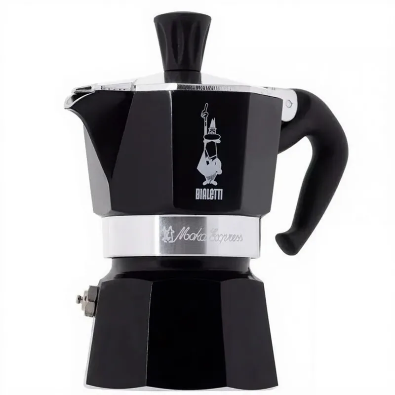 Moka Express Espressokocher - Für Gas-/Elektroherd - Geeignet für 1 Tasse - Schwarz van Bialetti – productfoto
