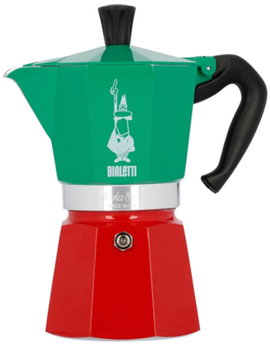 Moka Express Italia 6 kops – Percolator – Aluminium van Bialetti in Groen – productfoto