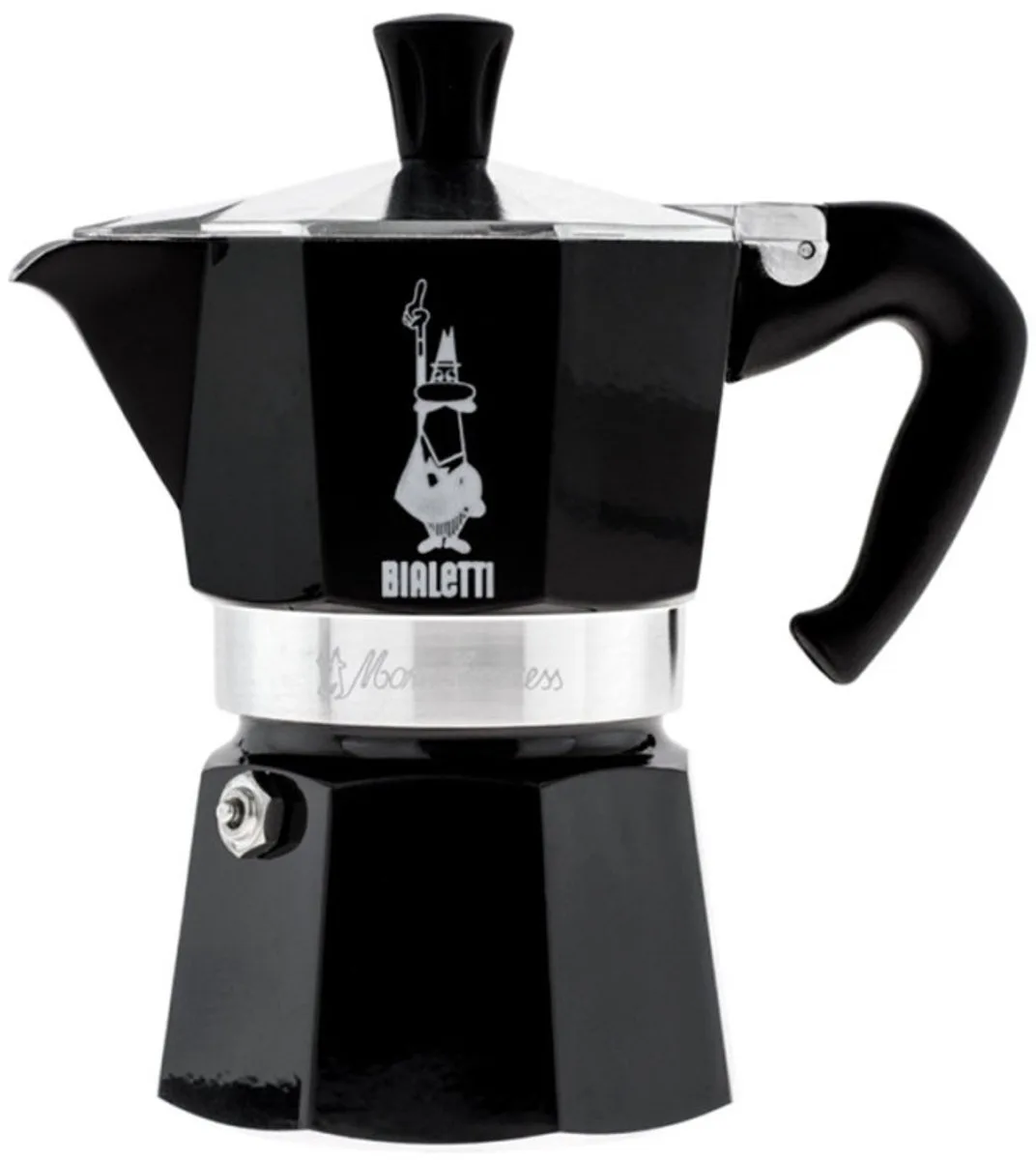 Moka Express - Percolator - 3 kops - Aluminium van Bialetti in Zwart – productfoto