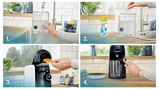 Capsule Koffiemachine BOSCH TAS164E Zwart 1400 W 700 ml van Bosch in Zwart, Wit – productfoto 2 van 2