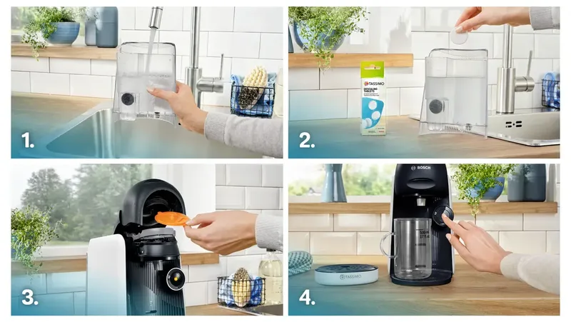 Capsule Koffiemachine BOSCH TAS164E Zwart 1400 W 700 ml van Bosch in Zwart, Wit – productfoto 2 van 2
