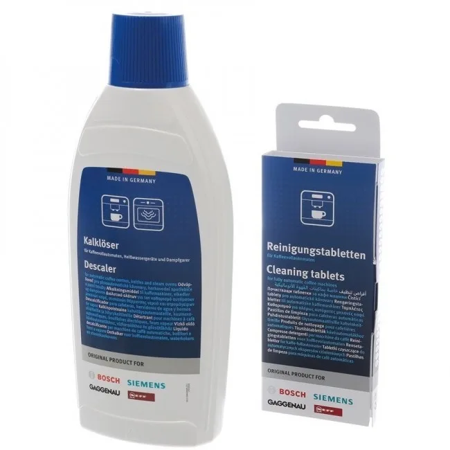 Reinigingsset ontkalker en Reiniger Koffie, 311980, 00311980 de Bosch – photo produit