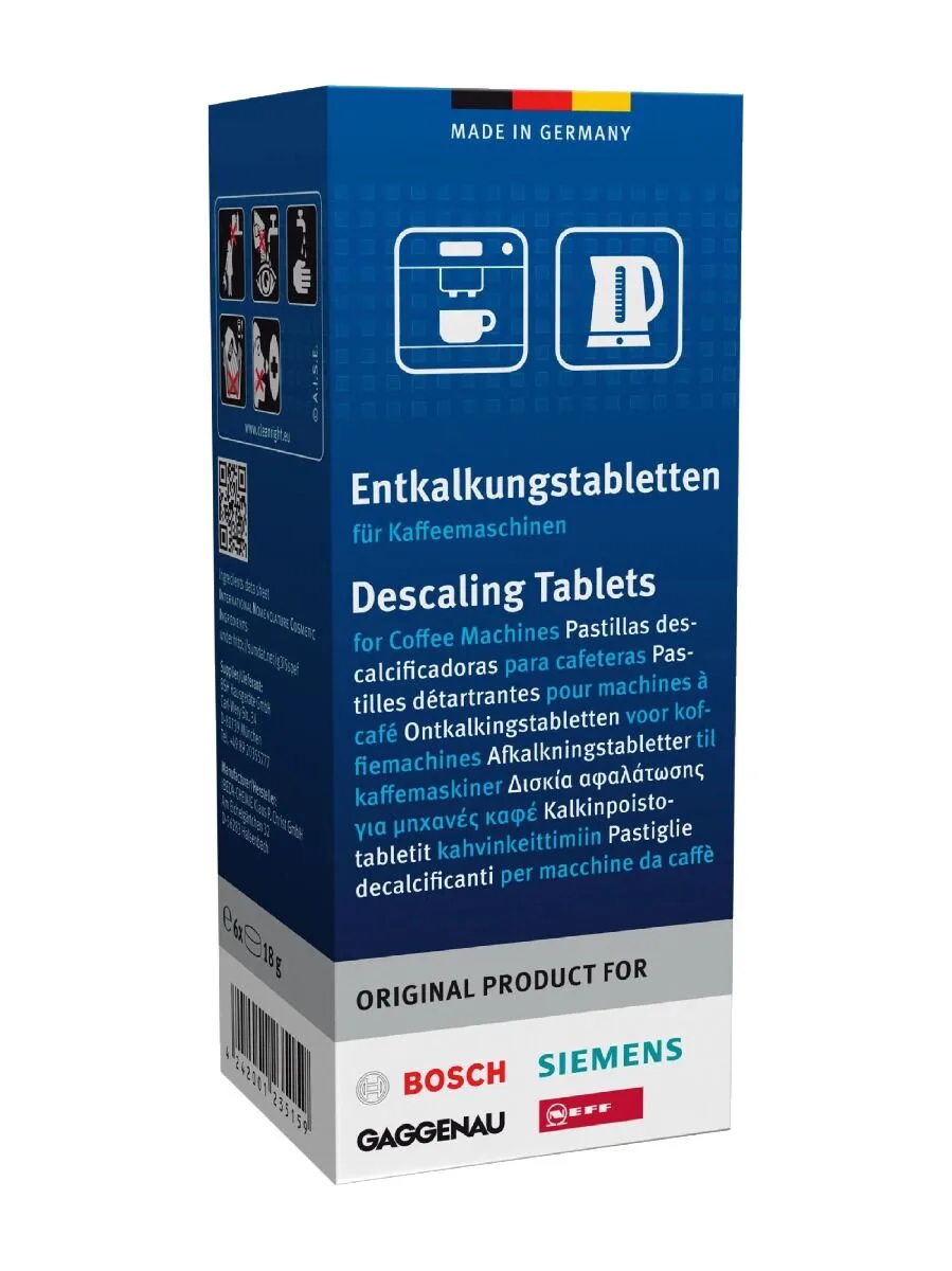 Siemens Ontkalkingstablet Koffiezetapparaat 6 stuks de Bosch – photo produit