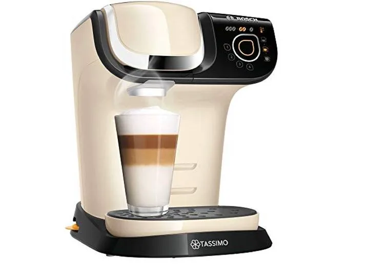 Tassimo My Way 2 TAS6507 Cafetière à capsules avec filtre à eau\, plus de 70 boissons\, personnalisation\, entièrement automatique\, préparation facile\, 1500 W\, 1\,3 l\, crème fra Bosch – produktbillede