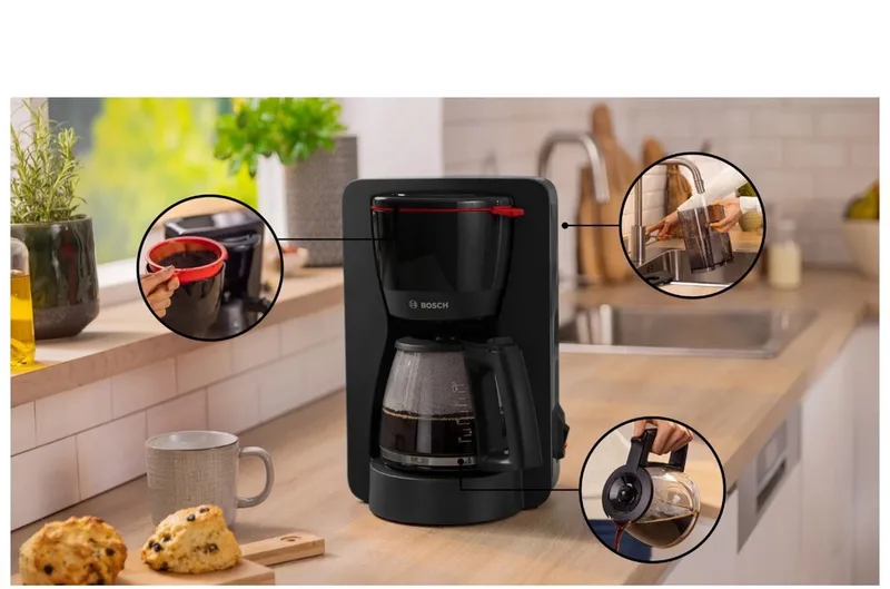 TKA6A043 ComfortLine - Koffiezetapparaat by Bosch in Black – product photo