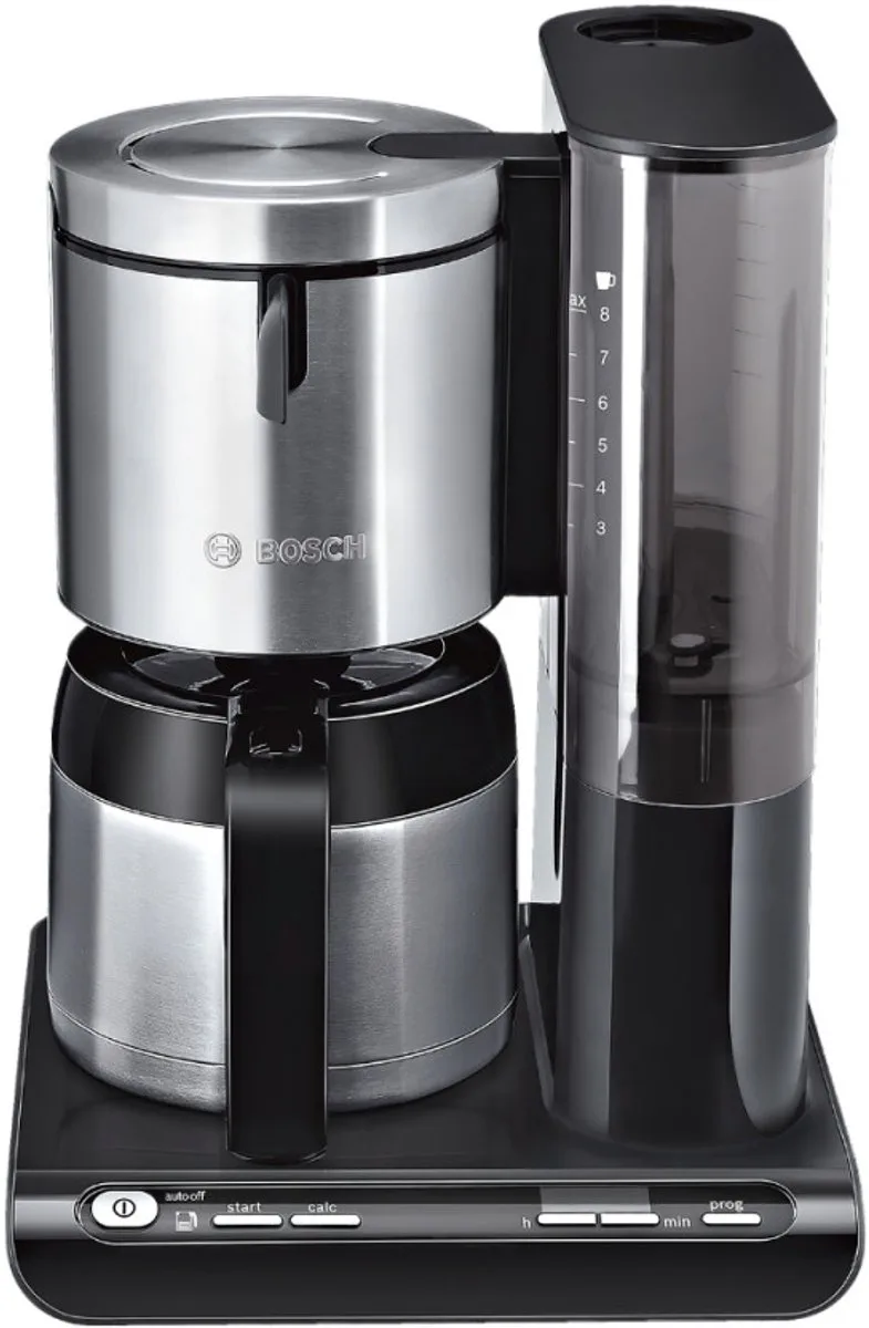 TKA8A683 Styline Koffiezetapparaat + Thermoskan RVS/Zwart van Bosch in Zwart – productfoto