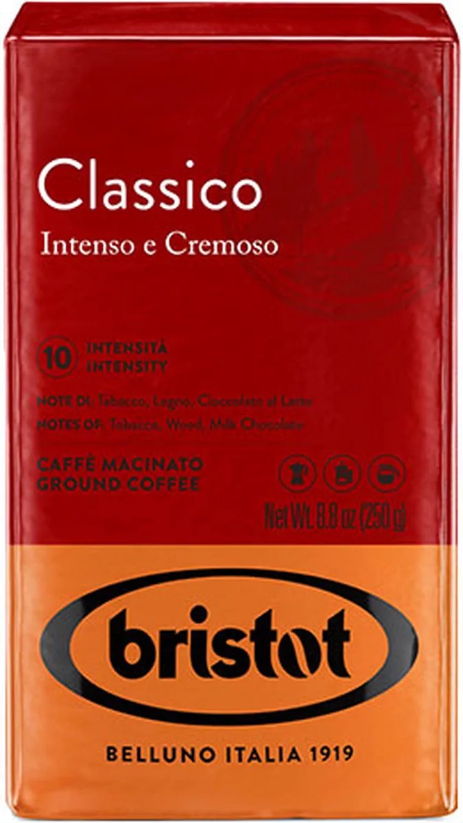 Classico gemalen koffie - 250 gram van Bristot – productfoto
