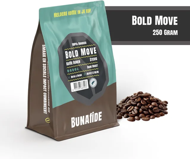 Bold Move - Dark Roast - 100% Arabica - Koffiebonen - 250 gram
