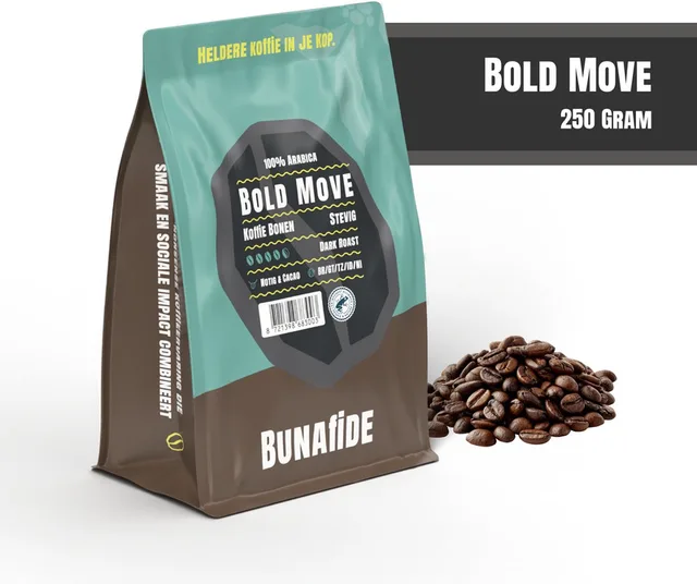 Bold Move - Dark Roast - 100% Arabica - Koffiebonen - Espresso bonen - 750 gram