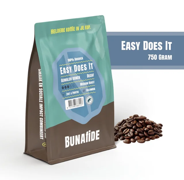 Easy Does It - Medium Dark Roast - 100% Arabica - Filterkoffie / Gemalen koffie - 750 gram