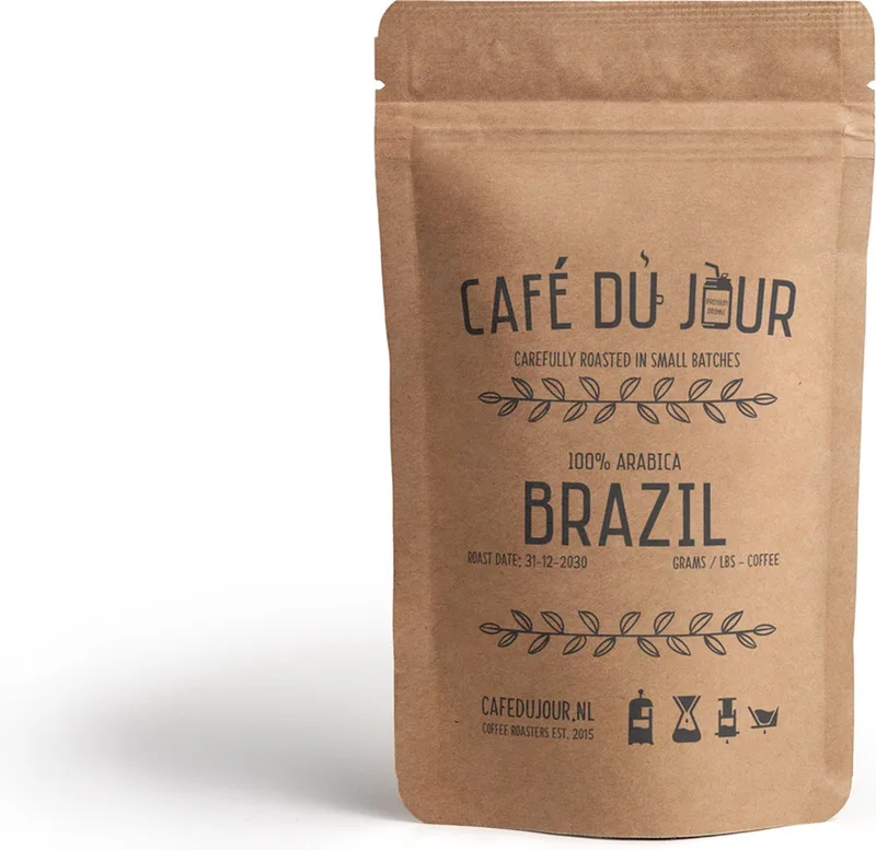 Café du Jour 100% arabica Brazilië 250 gram vers gebrande koffiebonen van Café du Jour – productfoto