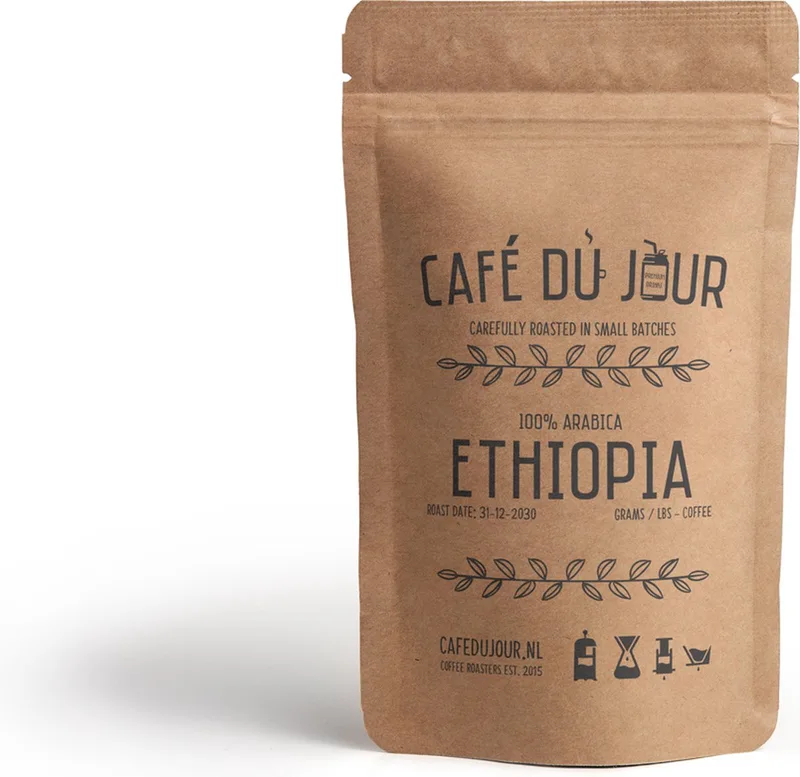 Café du Jour 100% arabica Ethiopië 500 gram vers gebrande koffiebonen från Café du Jour – produktbild