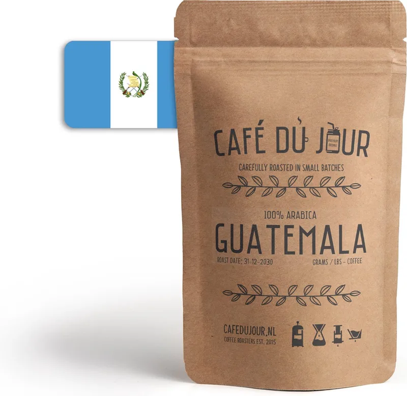 Café du Jour 100% arabica Guatemala 500 gram vers gebrande koffiebonen från Café du Jour – produktbild