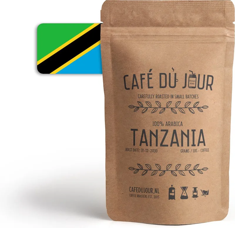 Café du Jour 100% arabica Tanzania 1 kilo vers gebrande koffiebonen van Café du Jour – productfoto