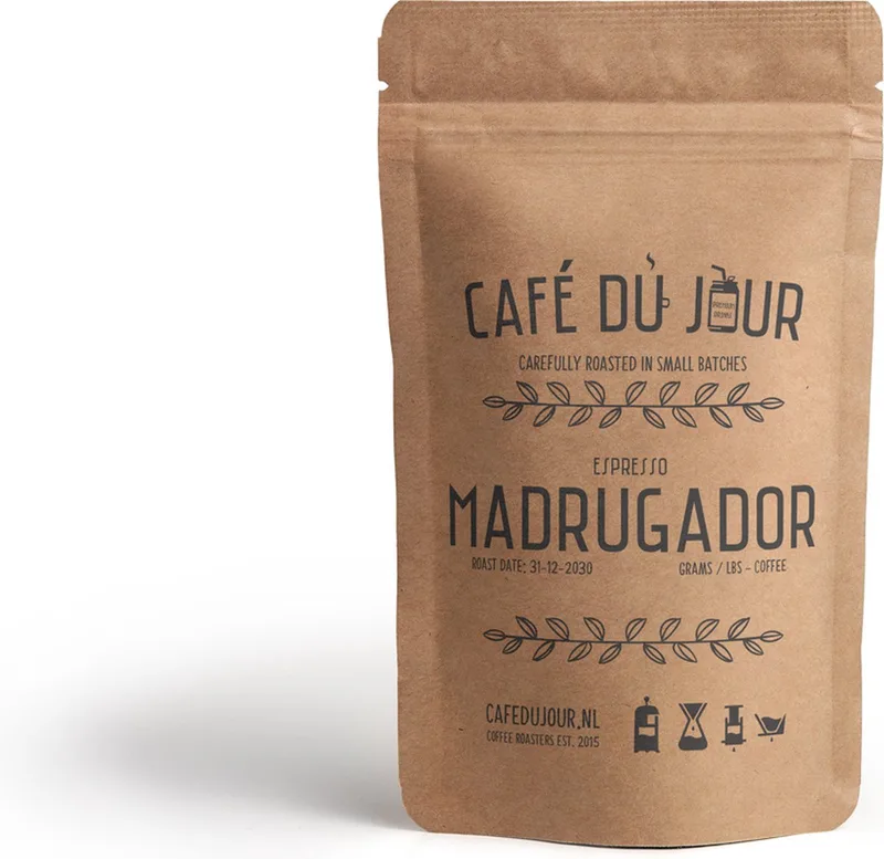 Espresso Madrugador 500 gram vers gebrande koffiebonen van Café du Jour – productfoto