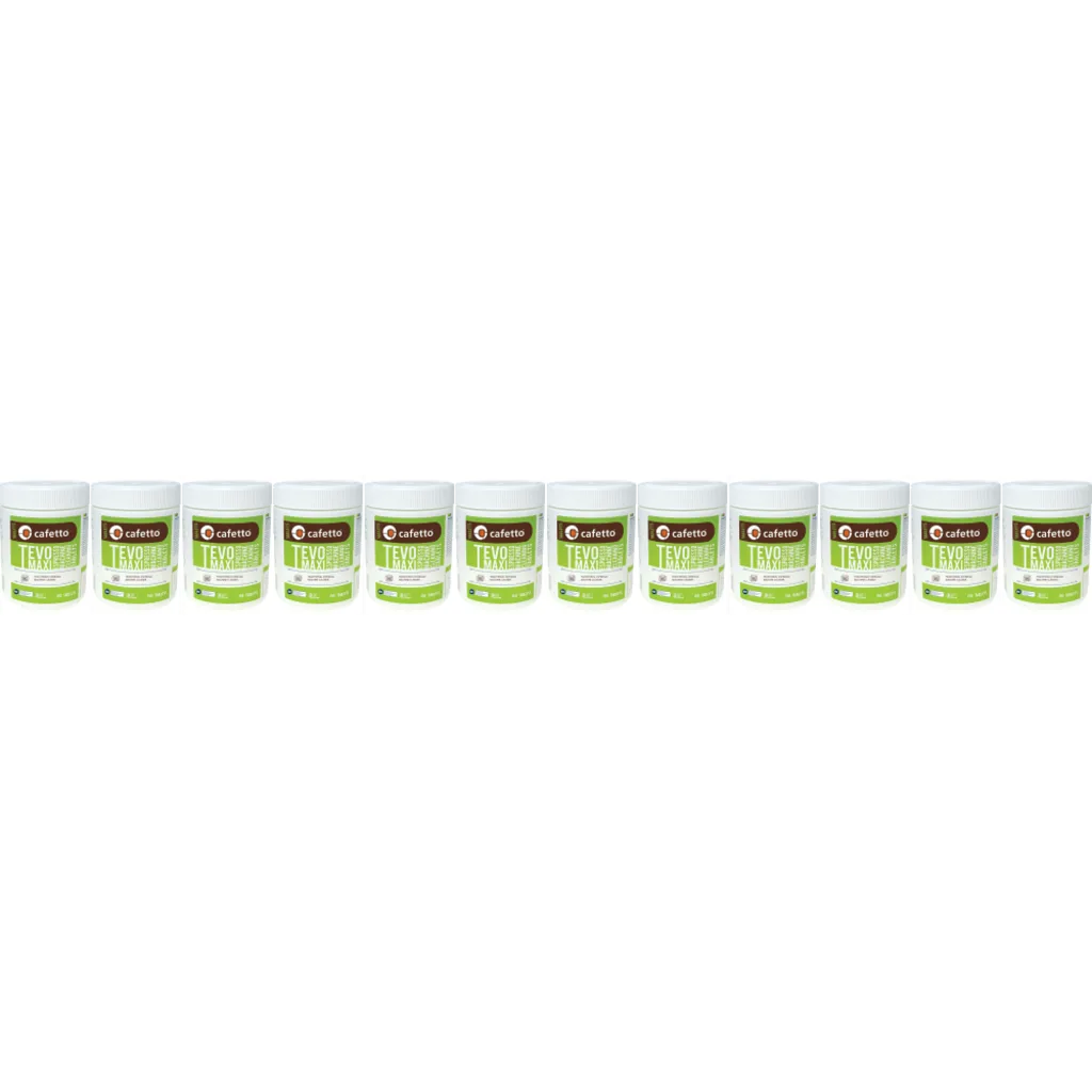 Tevo® Maxi - reinigingstabletten voor koffiemachines (2,5 gram) - 12 x 150 stuks van Cafetto – productfoto