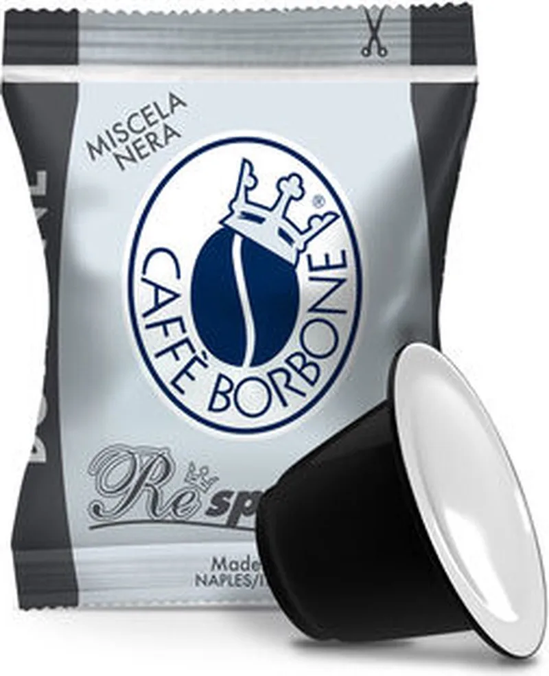 100 caps. Caffe Borbone NERA - Nespresso compatibel koffiecups - REspresso - Sterke en romige espressomelange de Caffè Borbone – photo produit 1 sur 5