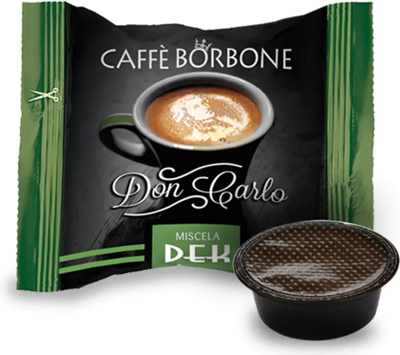 Dek capsules A Modo Mio 50 stuks decafeïnevrije espresso van Caffè Borbone – productfoto