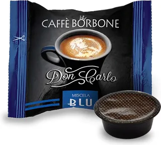 Don Carlo blauw (100st) - Lavazza A Modo Mio Koffiecups compatibel van Caffè Borbone – productfoto 1 van 3