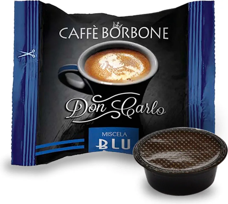 Don Carlo blauw (100st) - Lavazza A Modo Mio Koffiecups compatibel van Caffè Borbone – productfoto 1 van 3