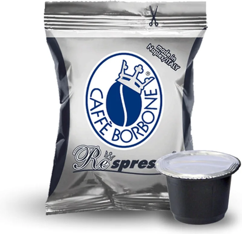 NERA - Nespresso compatibel koffiecups - 50 Capsules REspresso - Sterke en romige espressomelange van Caffè Borbone – productfoto