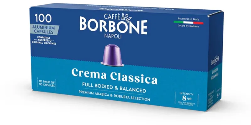 Nespresso - Crema Classica - 10x 10 cups van Caffè Borbone – productfoto