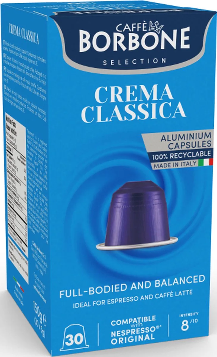 Nespresso - Crema Classica - 30 cups van Caffè Borbone – productfoto