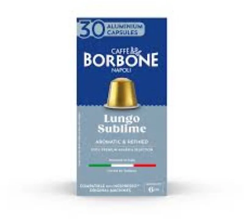 Nespresso - Lungo Sublime - 100% Arabica - 30 cups de Caffè Borbone – photo produit