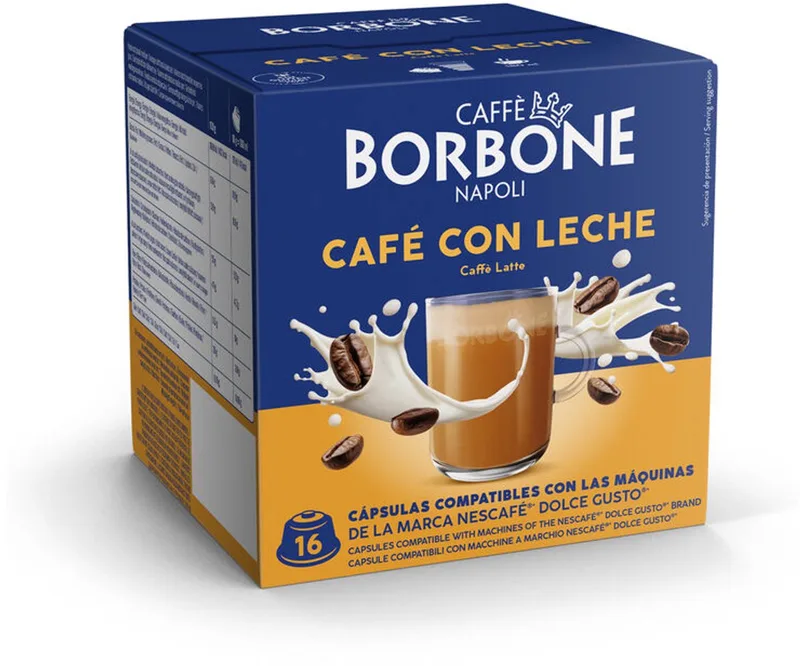 Selection - Dolce Gusto - Café Latte - Cafe con Leche - 16 capsules van Caffè Borbone – productfoto