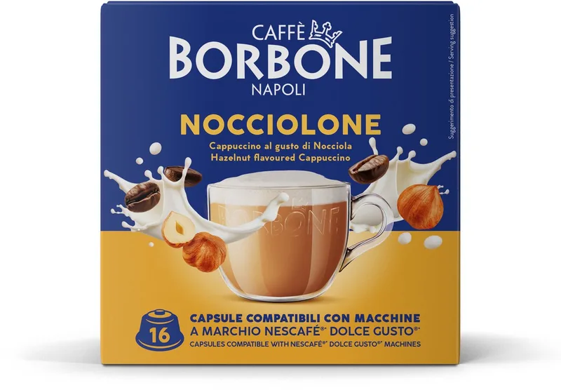 Selection - Dolce Gusto - Nocciolone - 16 capsules van Caffè Borbone – productfoto