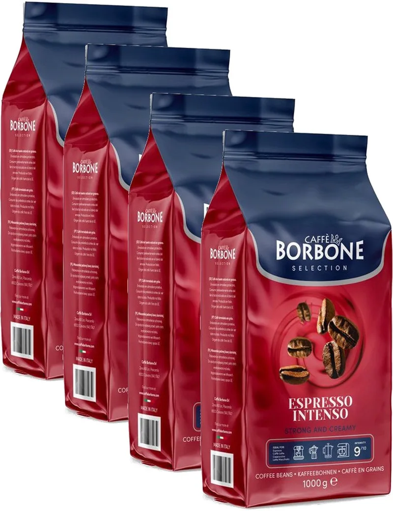 Selection Espresso Intenso - Multipack - Koffiebonen - 4kg (4x1000g) van Caffè Borbone – productfoto