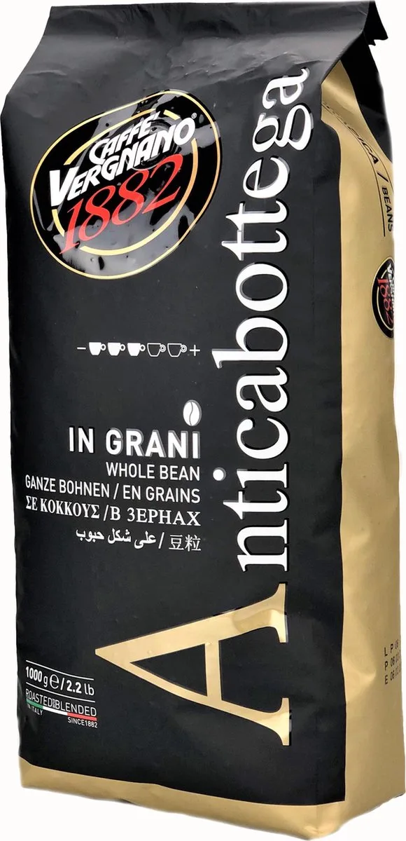 Caffè Vergnano 1882 Antica Bottega koffiebonen 6 x 1kg kilo